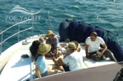 istanbul cruise sunbathing on the boat trip